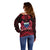 (Custom Personalised) Samoa Independence Day Off Shoulder Sweater Ulafa Polynesian Unique Red No3 LT9 - Polynesian Pride