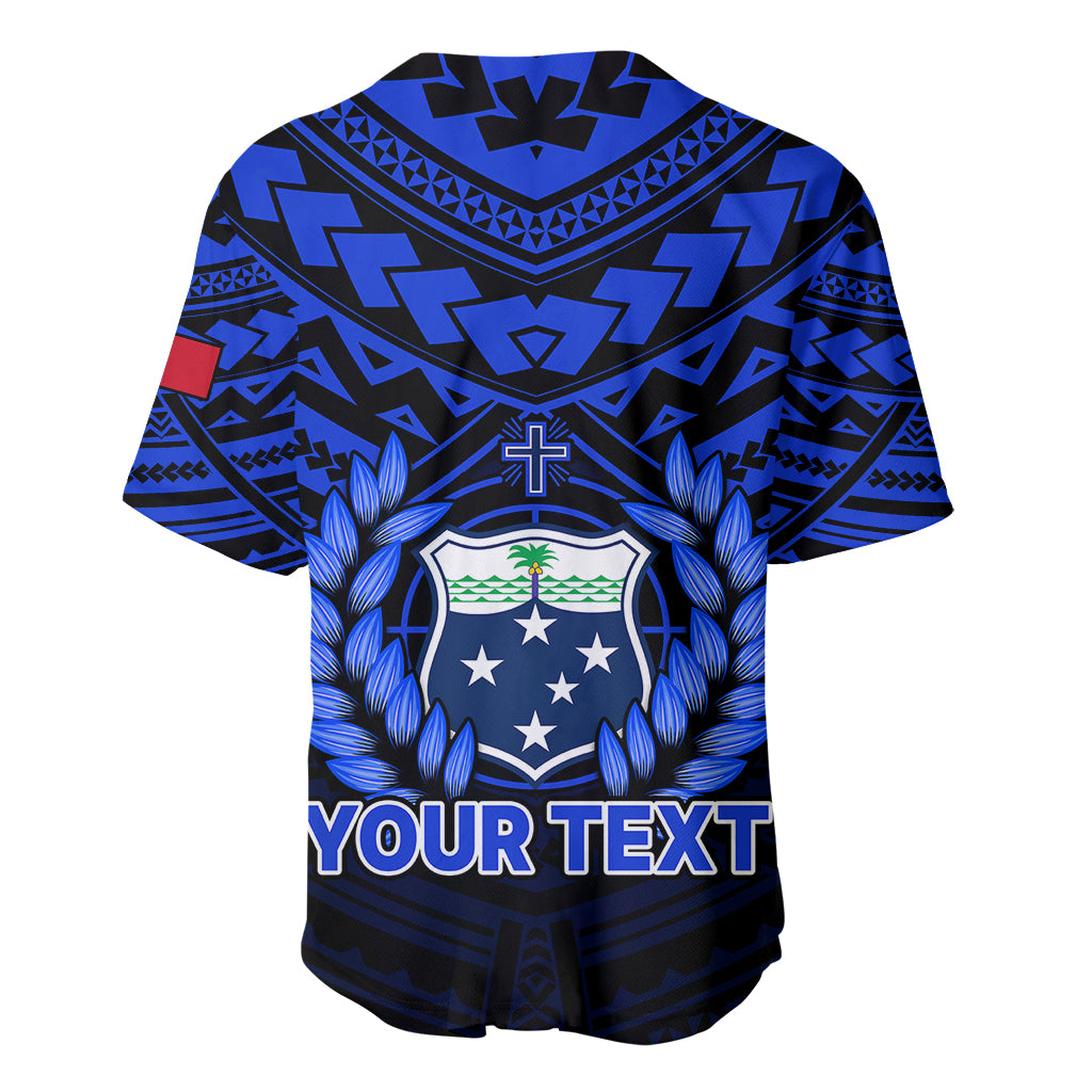 (Custom Personalised) Samoa Independence Day Baseball Jersey Ulafa Polynesian Unique Blue No1 LT9 - Polynesian Pride