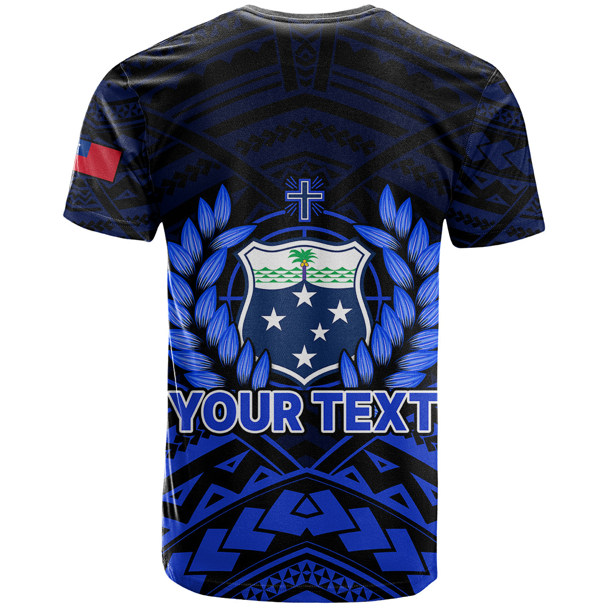 Custom Samoa Independence Day T Shirt Ulafa Polynesian Unique Blue No2 LT9 - Polynesian Pride
