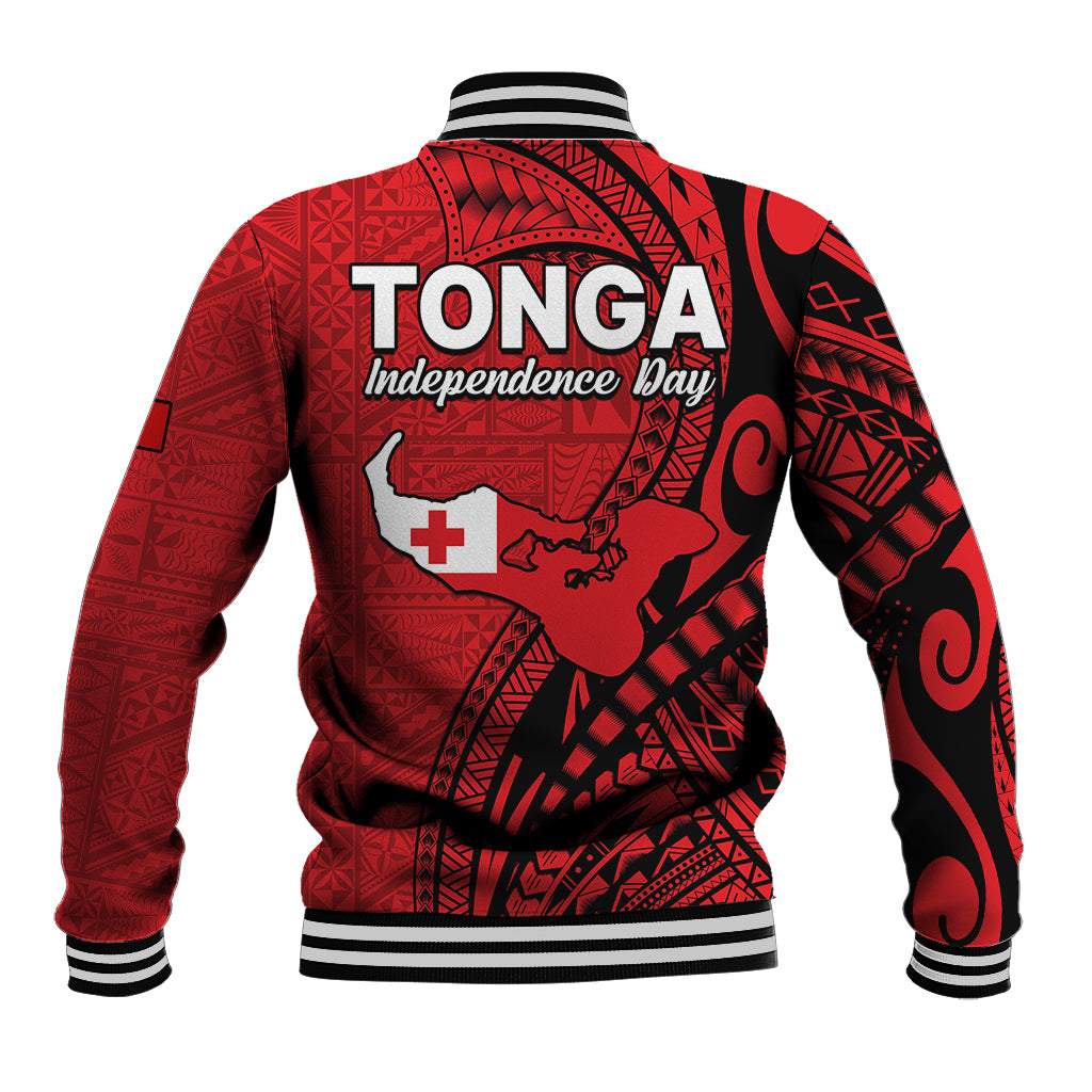 Tonga Independence Anniversary Baseball Jacket Tongan Tribal Pattern Unique Version LT9 - Polynesian Pride