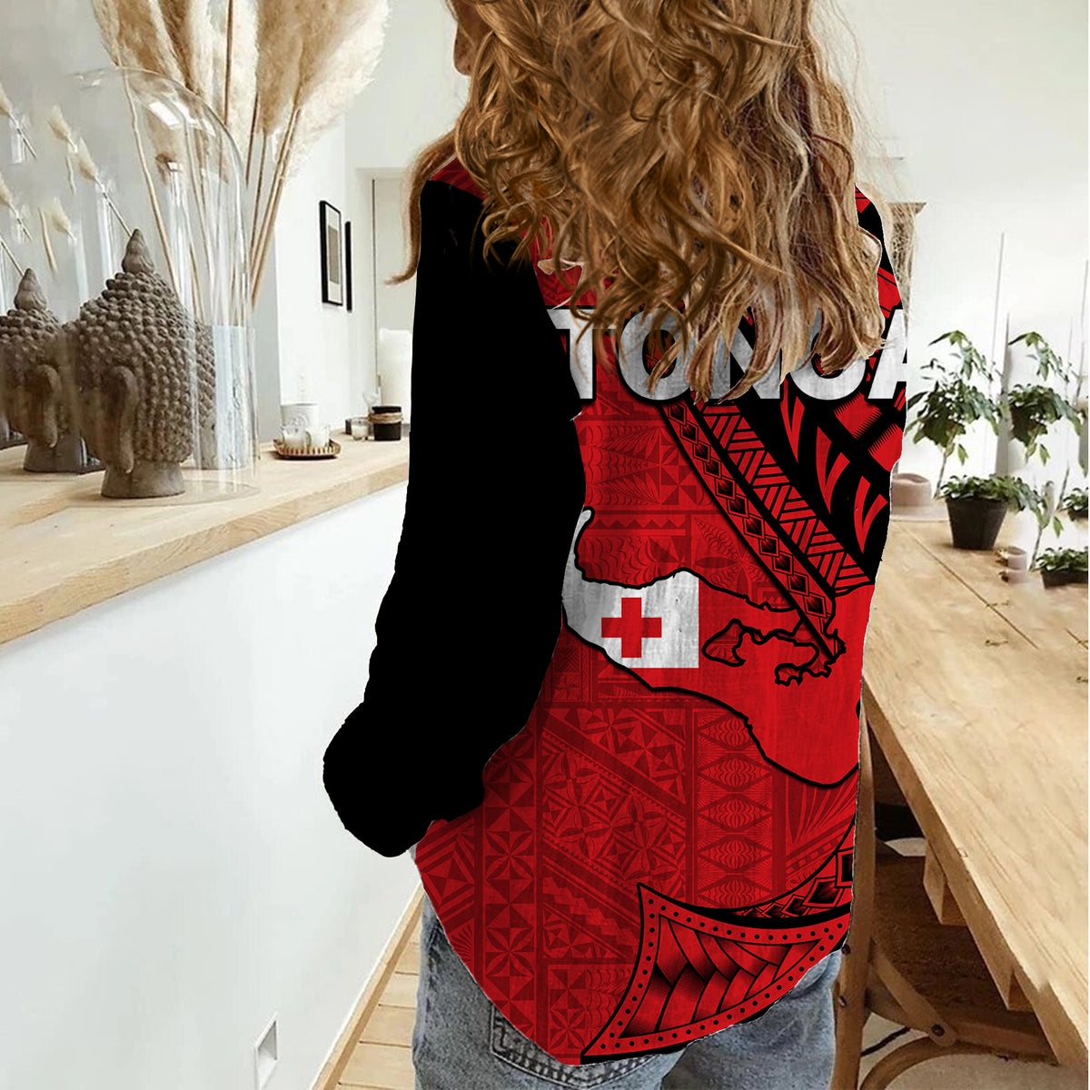 Polynesian Tonga Women Casual Shirt Tribal Pattern Unique Version LT9 - Polynesian Pride