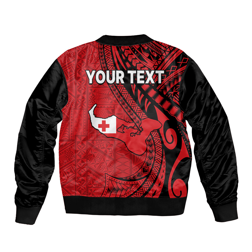 (Custom Personalised) Polynesian Tonga Sleeve Zip Bomber Jacket Tribal Pattern Unique Version LT9 - Polynesian Pride