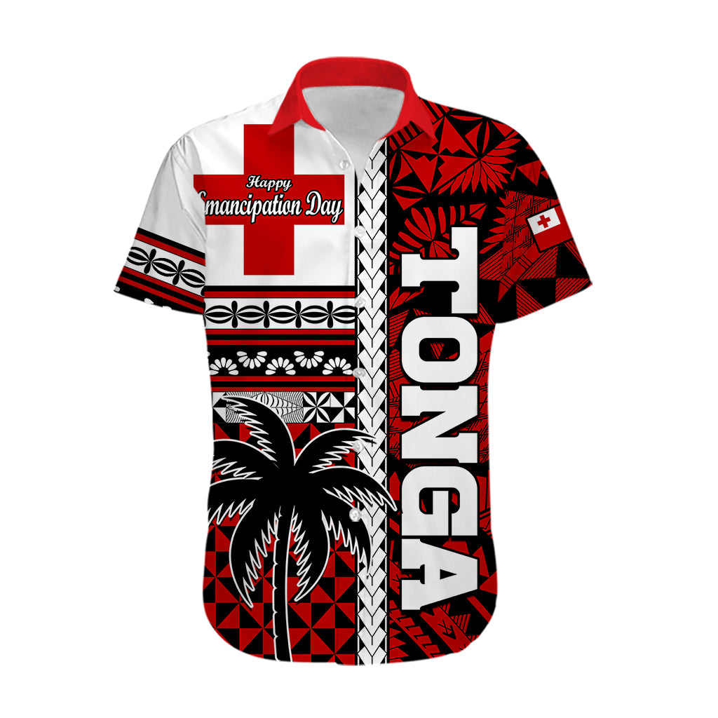 (Custom Personalised) Tonga Independence Day Hawaiian Shirt Proud Tongan Emancipation with Kupesi Ngatu LT9 - Polynesian Pride