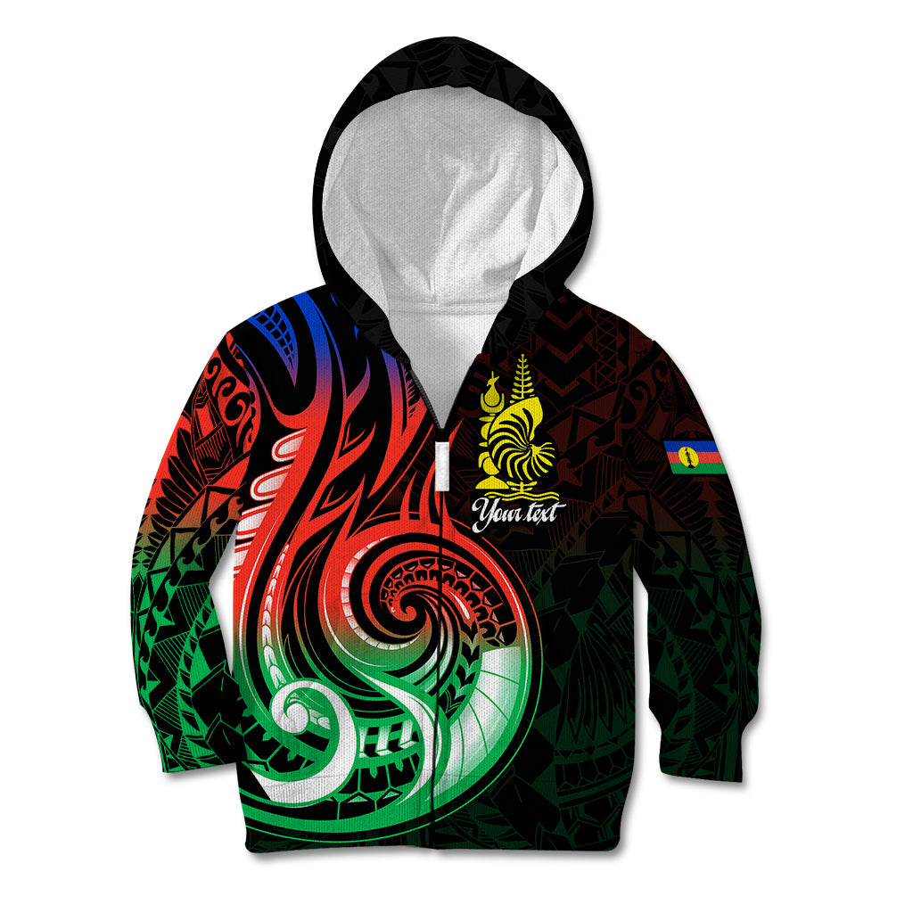 (Custom Personalised) New Caledonia Kid Hoodie Emblem Nautilus Shell LT9 - Polynesian Pride