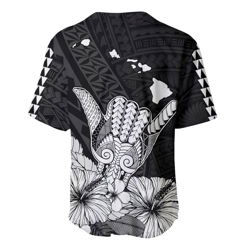 Hawaii Shaka Sign Baseball Jersey Black Version LT9 - Polynesian Pride
