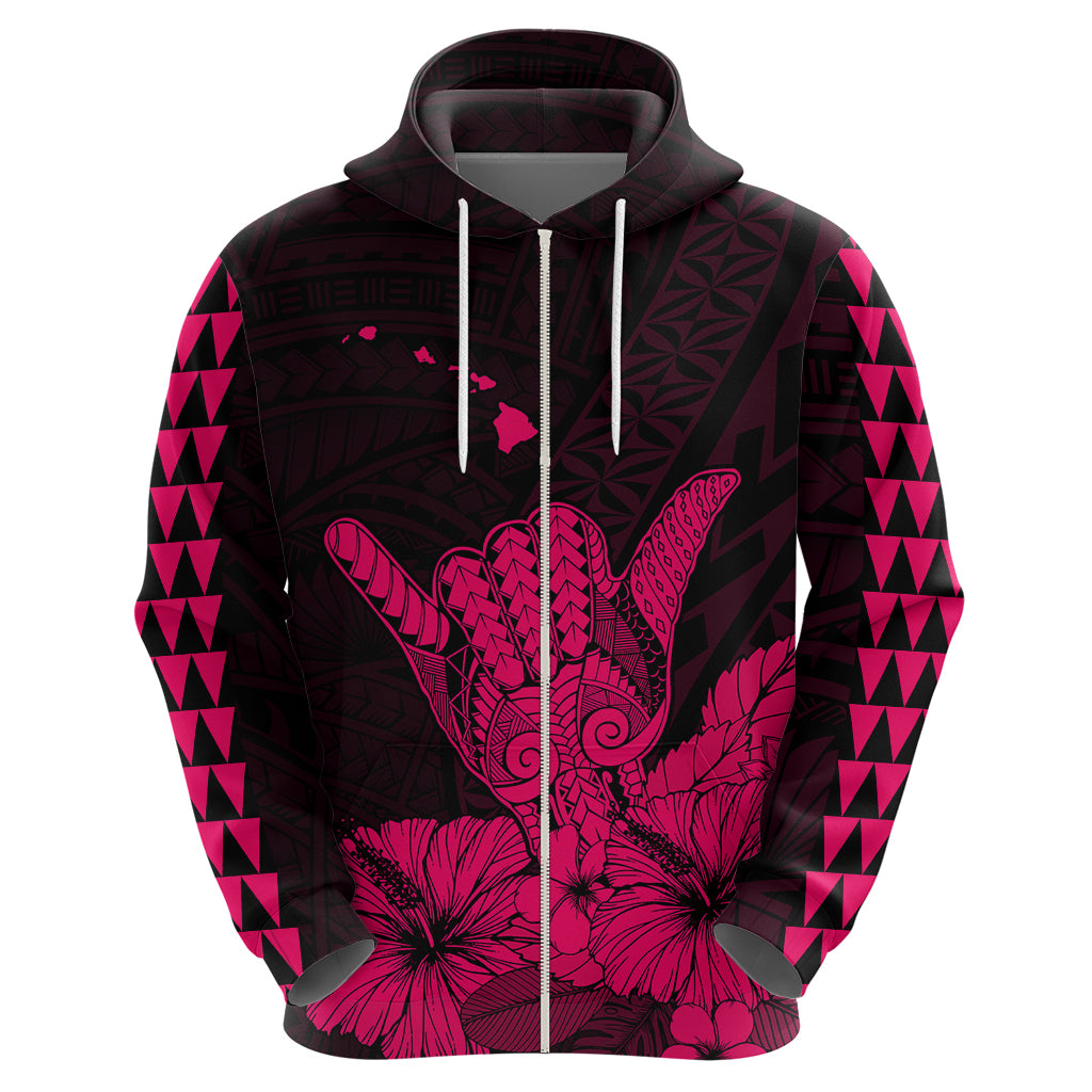 Hawaii Shaka Sign Hoodie Pink Version LT9 - Polynesian Pride