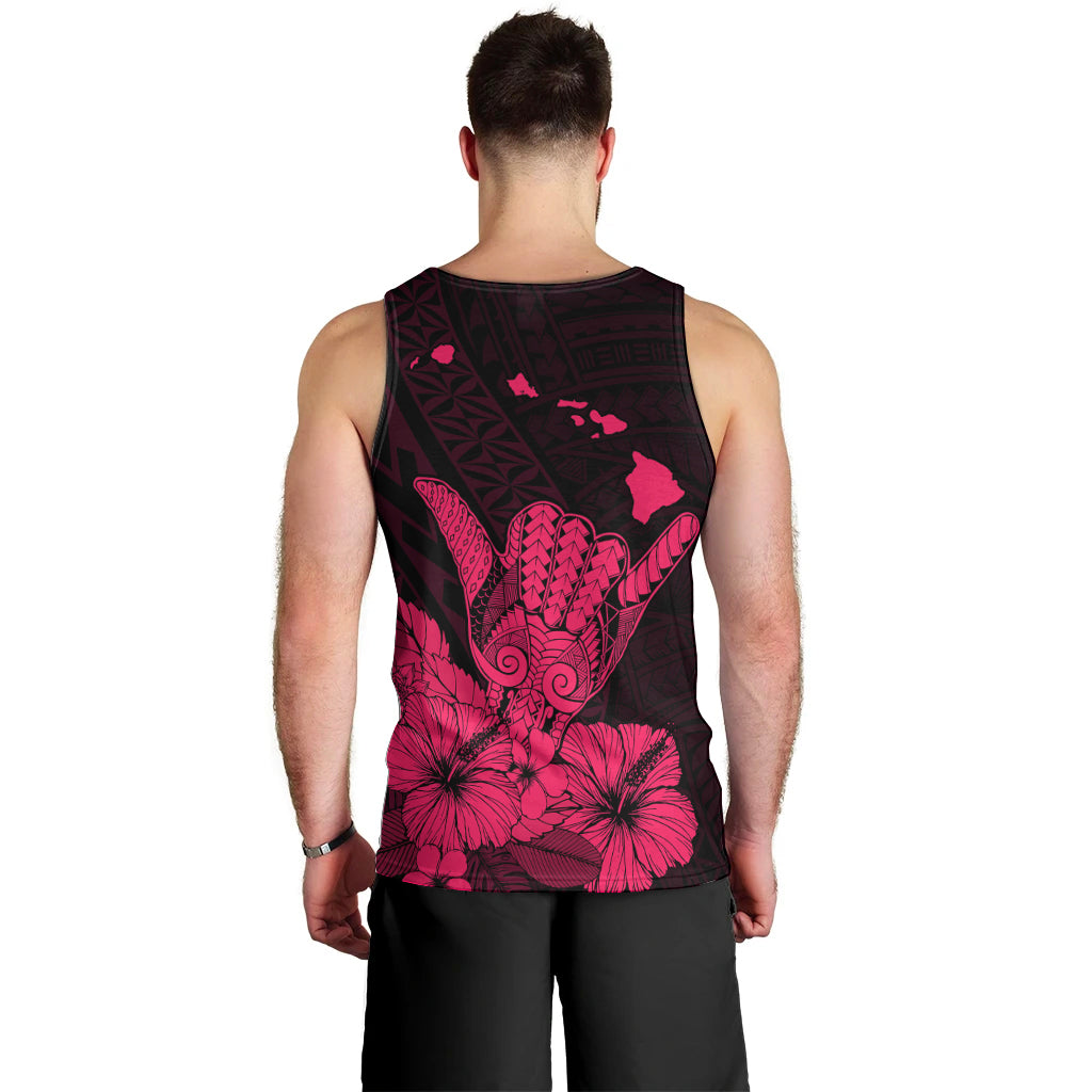 Hawaii Shaka Sign Men Tank Top Pink Version LT9 - Polynesian Pride