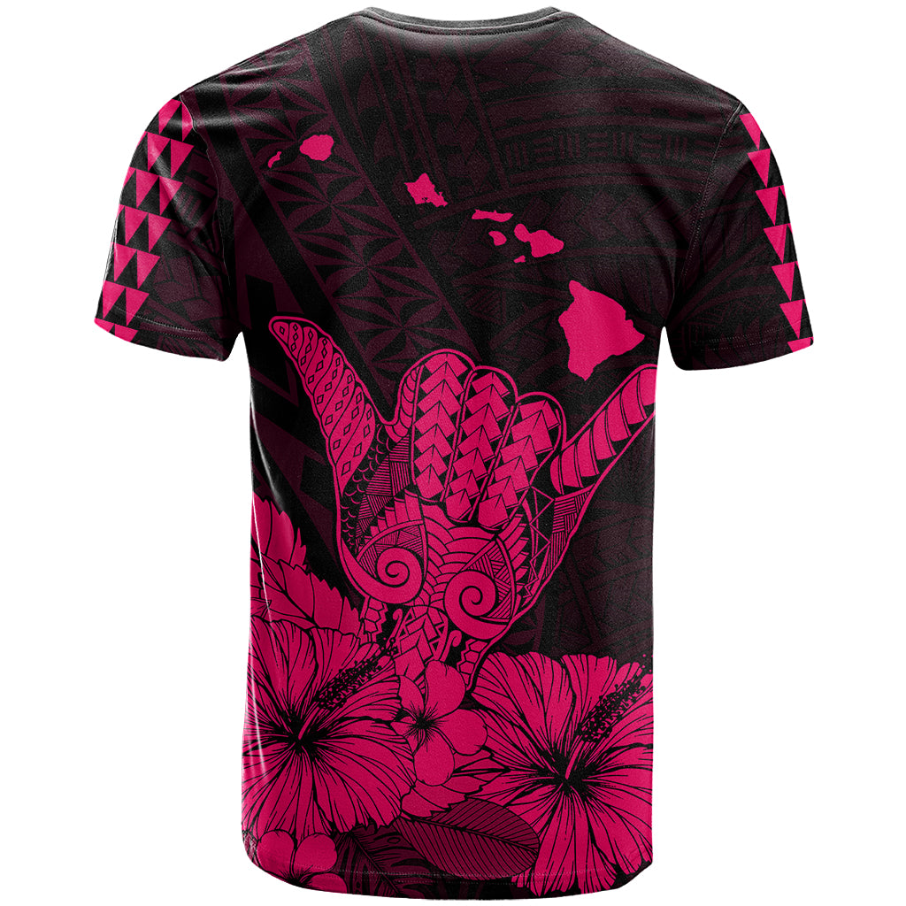 Hawaii Shaka Sign T Shirt Pink Version LT9 - Polynesian Pride