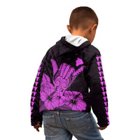 Hawaii Shaka Sign Kid Hoodie Purple Version LT9 - Polynesian Pride