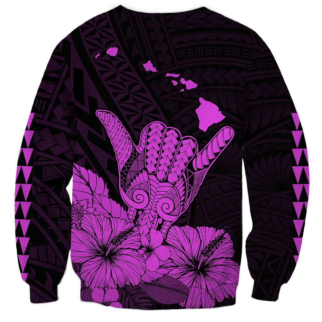 Hawaii Shaka Sign Sweatshirt Purple Version LT9 - Polynesian Pride