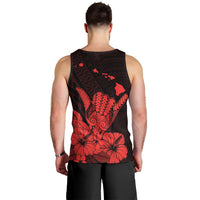 Hawaii Shaka Sign Men Tank Top Red Version LT9 - Polynesian Pride