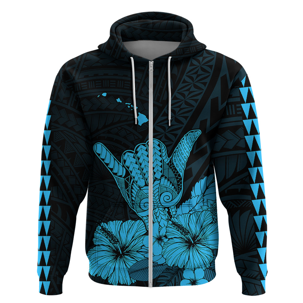 Hawaii Shaka Sign Hoodie Blue Version LT9 - Polynesian Pride