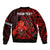 (Custom Personalised) Tonga ANZAC Day Bomber Jacket Lest We Forget Red Version LT9 - Polynesian Pride