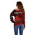 (Custom Personalised) Tonga ANZAC Day Off Shoulder Sweater Lest We Forget Red Version LT9 - Polynesian Pride