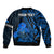 (Custom Personalised) Tonga ANZAC Day Bomber Jacket Lest We Forget Blue Version LT9 - Polynesian Pride