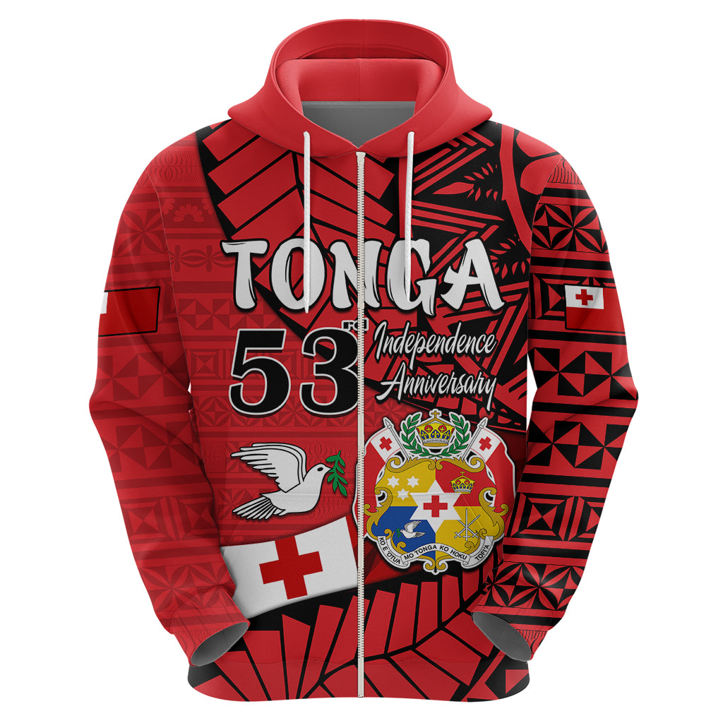 Custom Tonga Hoodie Emancipation Day Happy 53rd Independence Anniversary LT9 - Polynesian Pride
