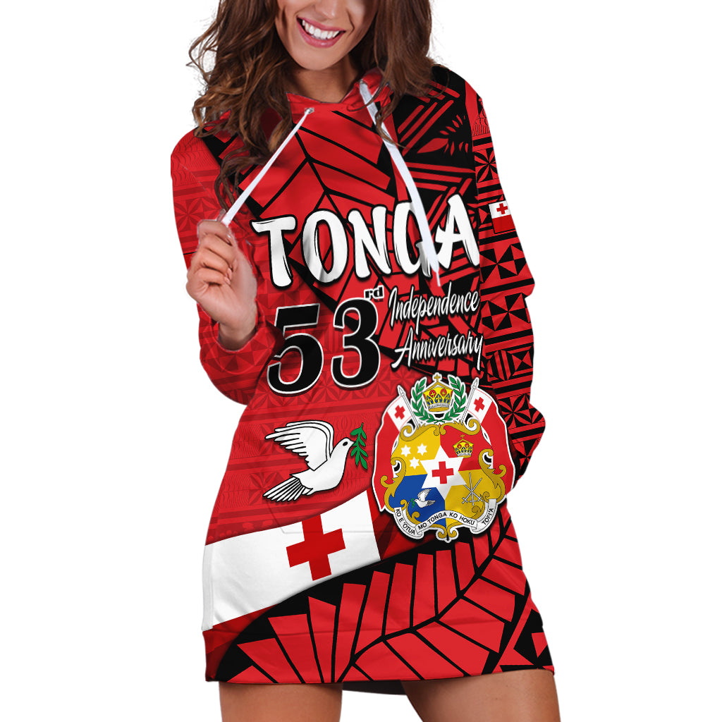 (Custom Personalised) Tonga Emancipation Day Hoodie Dress Happy 53rd Independence Anniversary LT9 - Polynesian Pride