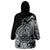 Polynesian Tahiti Island Wearable Blanket Hoodie The Wave of Water - Black LT9 - Polynesian Pride