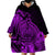 Polynesian Tahiti Island Wearable Blanket Hoodie The Wave of Water - Purple LT9 - Polynesian Pride