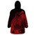 Polynesian Tahiti Island Wearable Blanket Hoodie The Wave of Water - Red LT9 - Polynesian Pride