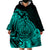 Polynesian Tahiti Island Wearable Blanket Hoodie The Wave of Water - Turquoise LT9 - Polynesian Pride