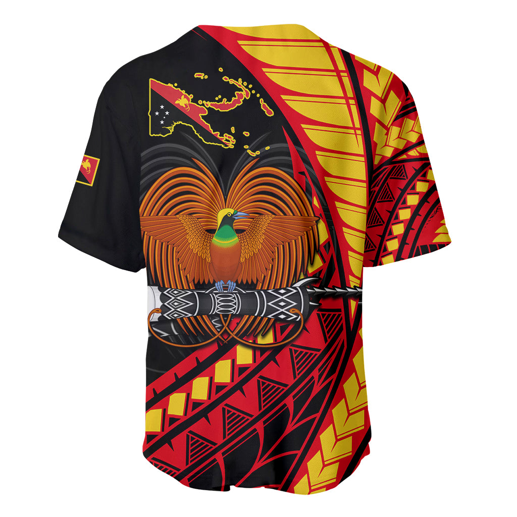 Papua New Guinea Baseball Jersey The Greater Bird of Paradise LT9 - Polynesian Pride