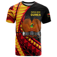 Papua New Guinea T Shirt The Greater Bird of Paradise LT9 Black - Polynesian Pride