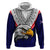 Custom American Samoa Hoodie Bald Eagle with Polynesian Pattern LT9 - Polynesian Pride