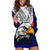 (Custom Personalised) American Samoa Hoodie Dress Bald Eagle with Polynesian Pattern LT9 - Polynesian Pride