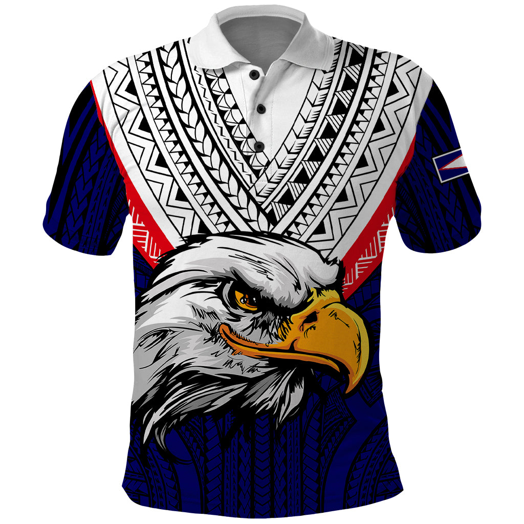 Custom American Samoa Polo Shirt Independence Day Simple Style LT9 White - Polynesian Pride