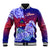 Guam Baseball Jacket Polynesian Floral Tribal LT9 Unisex Gradient - Polynesian Pride