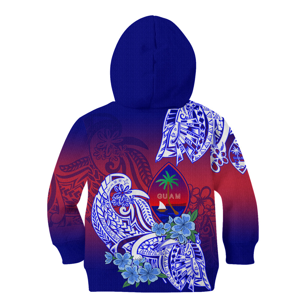 Guam Kid Hoodie Polynesian Floral Tribal LT9 - Polynesian Pride