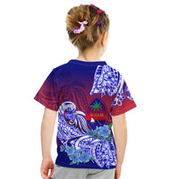 Guam Kid T Shirt Polynesian Floral Tribal LT9 - Polynesian Pride