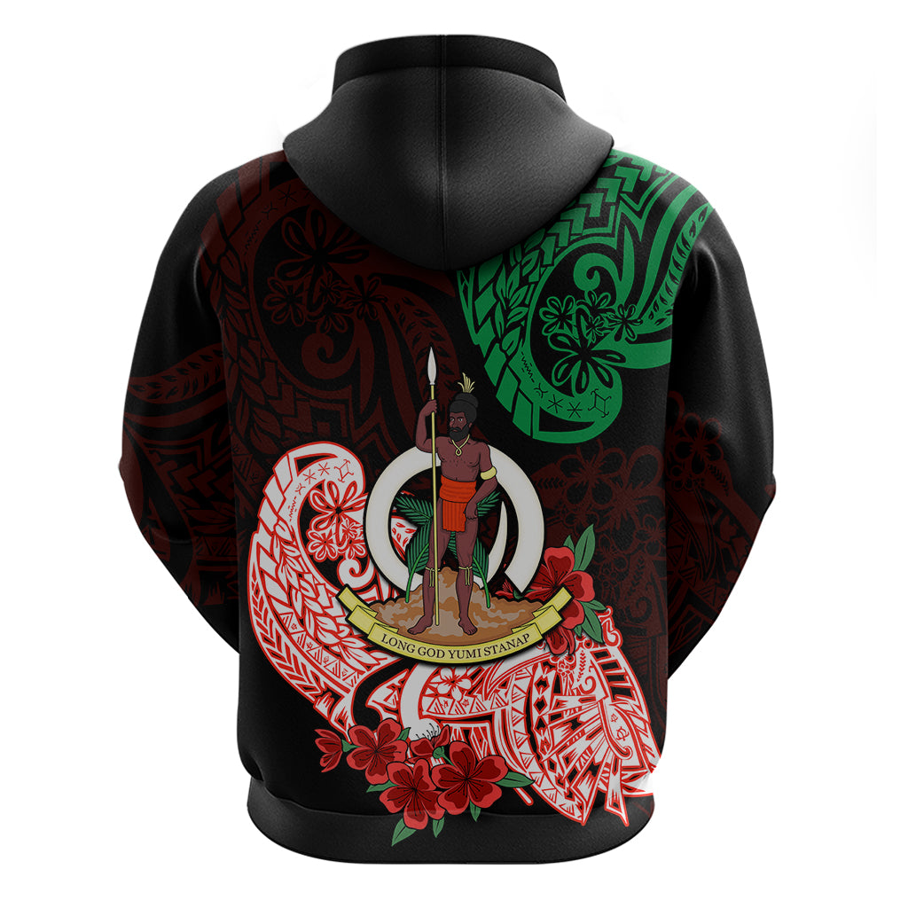 Vanuatu Hoodie Polynesian Floral Tribal LT9 - Polynesian Pride