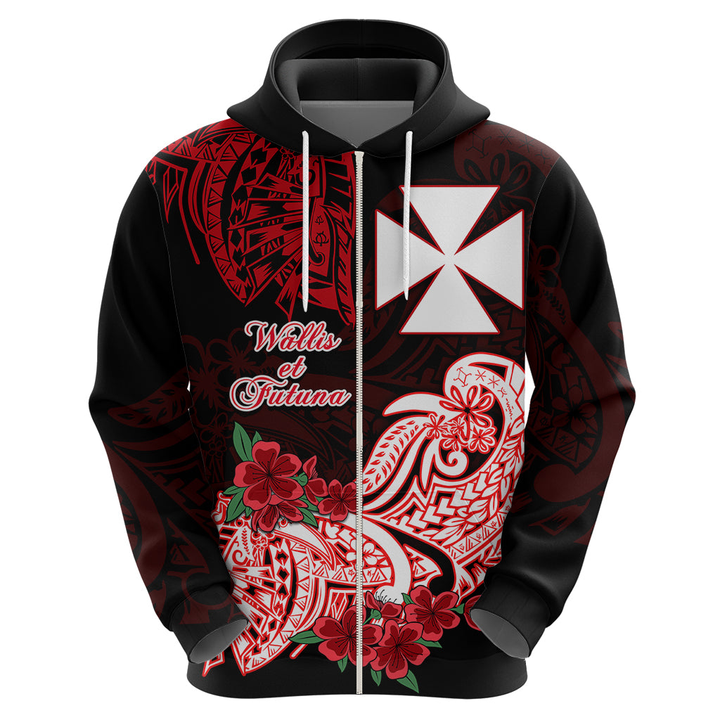 Wallis et Futuna Hoodie Polynesian Floral Tribal LT9 - Polynesian Pride