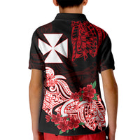 Wallis et Futuna Kid Polo Shirt Polynesian Floral Tribal LT9 - Polynesian Pride