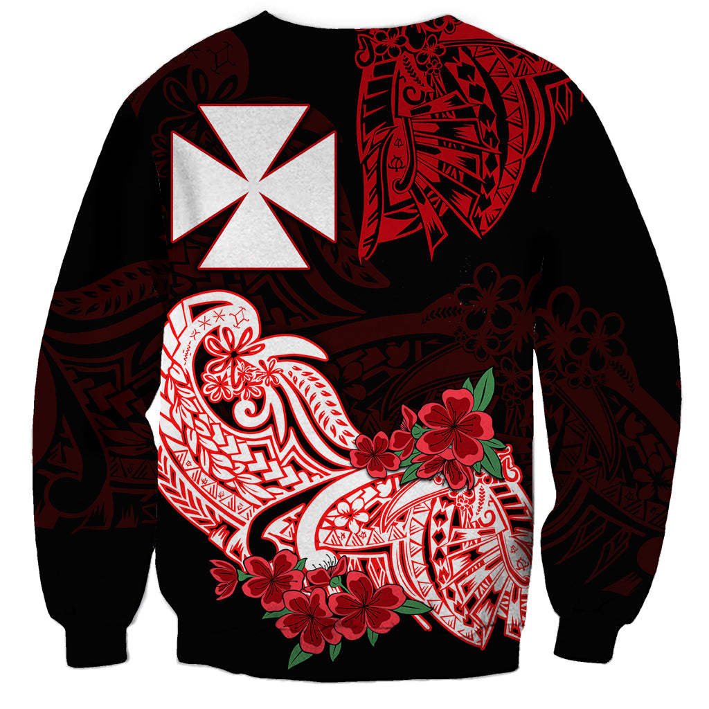 Wallis et Futuna Sweatshirt Polynesian Floral Tribal LT9 - Polynesian Pride