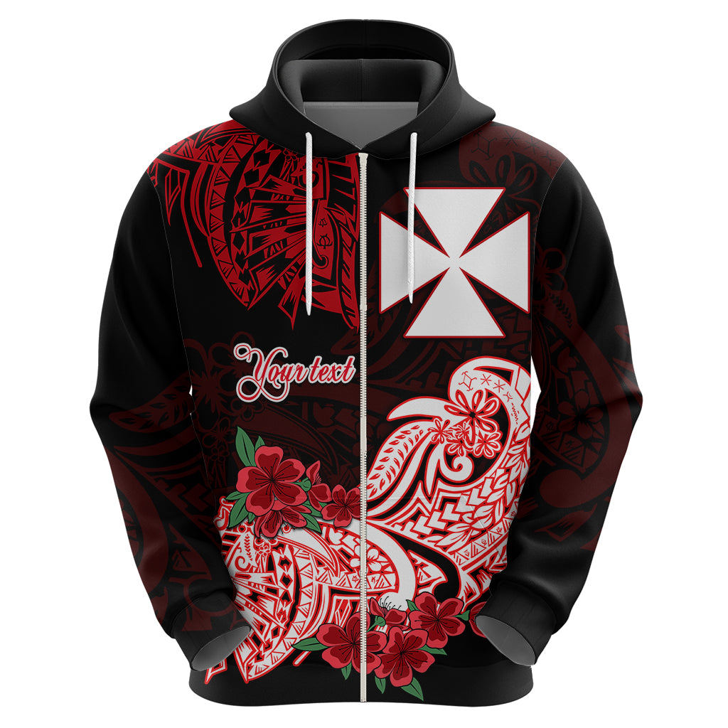Custom Wallis et Futuna Hoodie Polynesian Floral Tribal LT9 - Polynesian Pride
