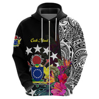 Cook Island Hoodie Tribal Polynesian and Tropical Flowers LT9 - Polynesian Pride