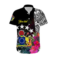 (Custom Personalised) Cook Island Hawaiian Shirt Tribal Polynesian and Tropical Flowers LT9 - Polynesian Pride