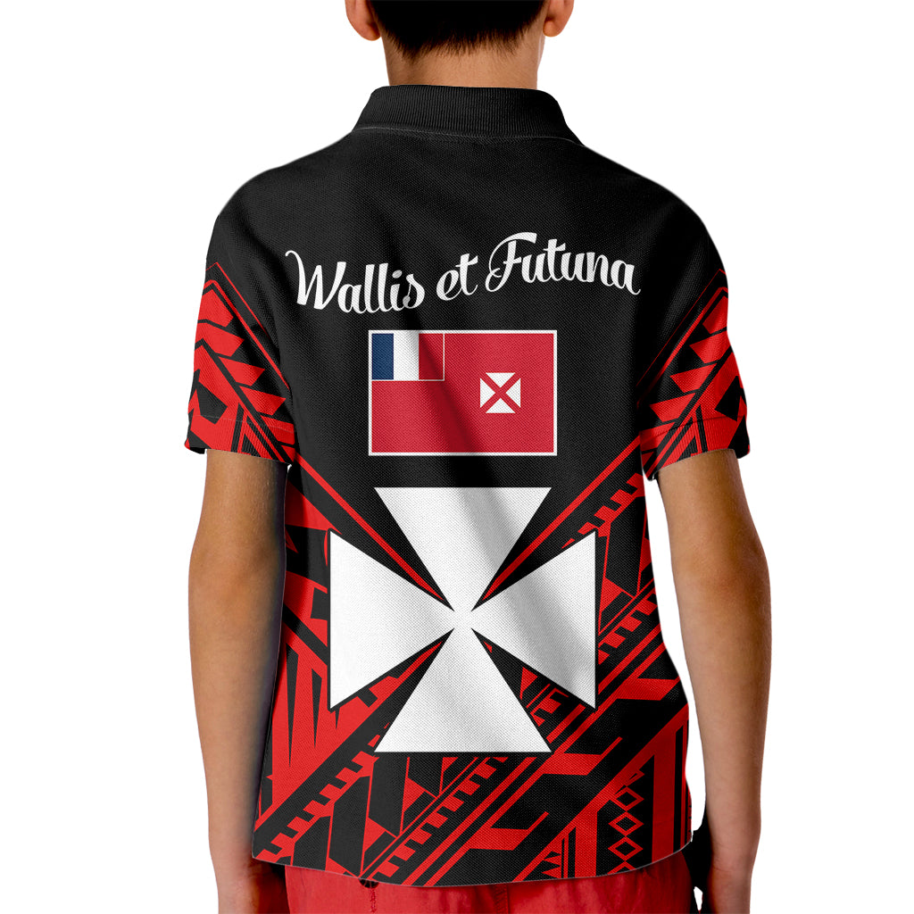 Wallis et Futuna Kid Polo Shirt Happy Independence Day LT9 - Polynesian Pride