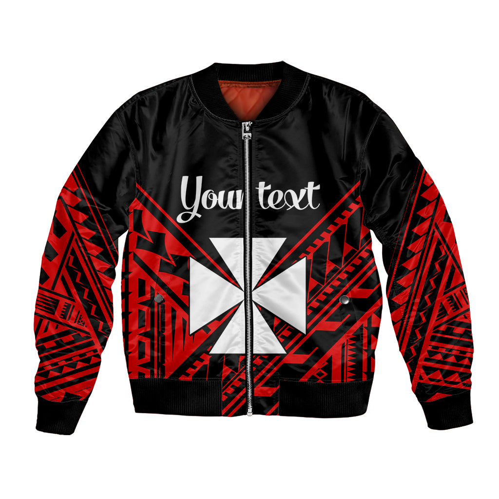 (Custom Personalised) Wallis et Futuna Bomber Jacket Happy Independence Day LT9 Unisex Red - Polynesian Pride