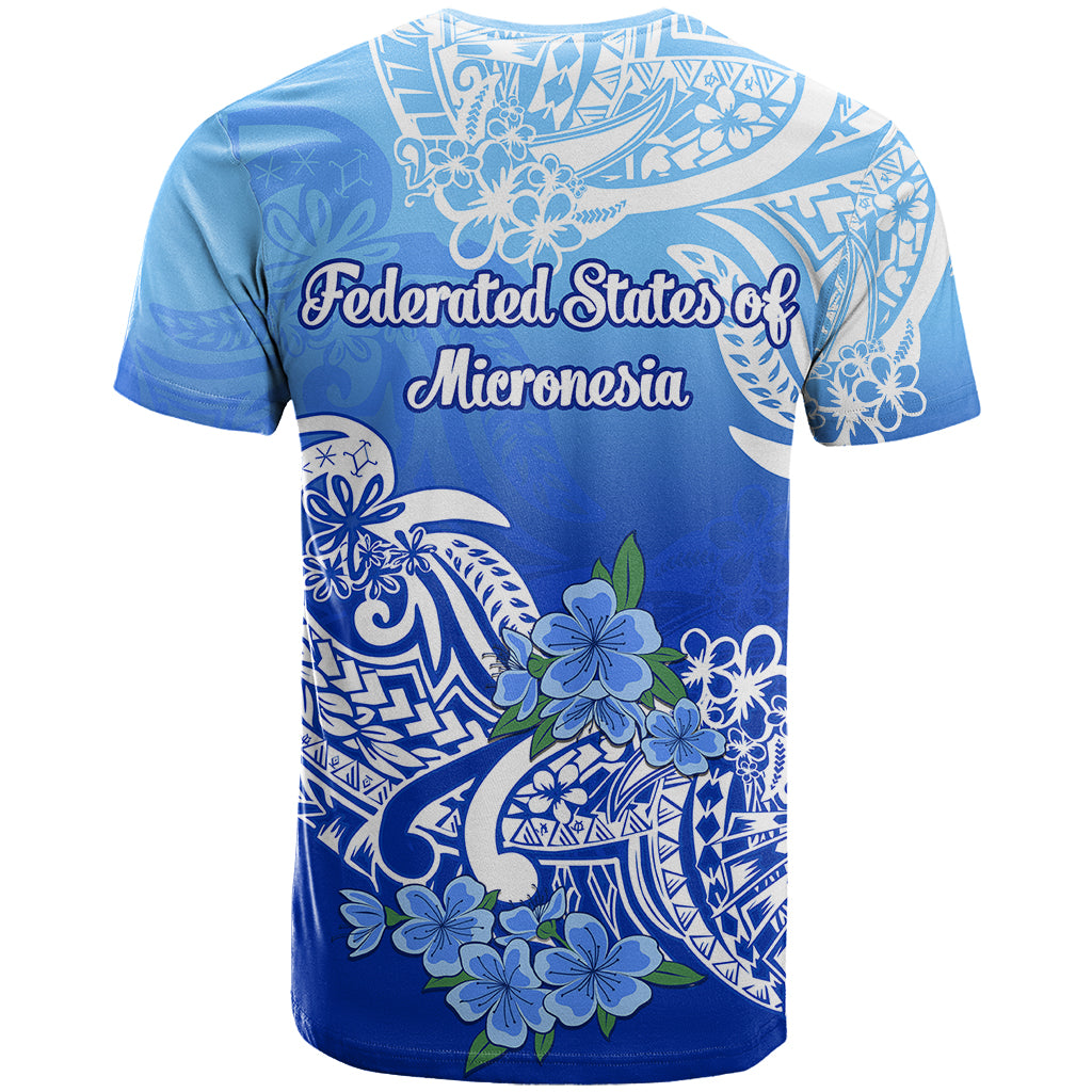 Federated States of Micronesia T Shirt Polynesian Floral Tribal LT9 - Polynesian Pride