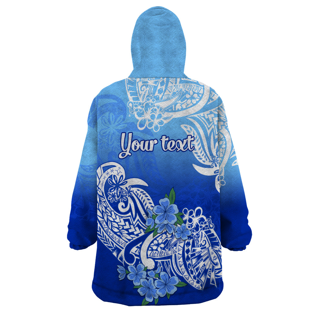 (Custom Personalised) Federated States Of Micronesia Wearable Blanket Hoodie Polynesian Floral Tribal LT9 - Polynesian Pride