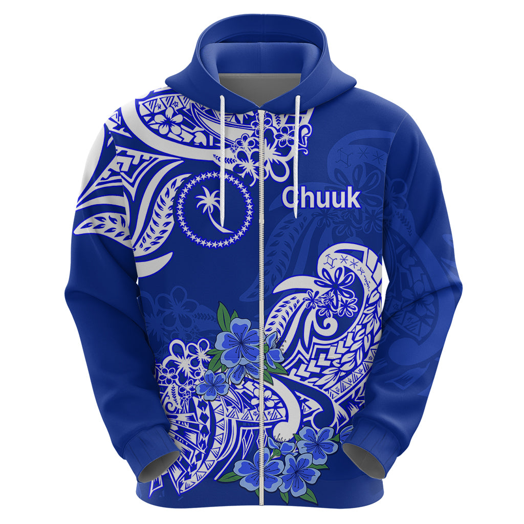 FSM Chuuk State Hoodie Polynesian Floral Tribal LT9 - Polynesian Pride