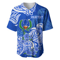 (Custom Personalised) FSM Pohnpei State Baseball Jersey Polynesian Floral Tribal LT9 - Polynesian Pride