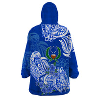 (Custom Personalised) FSM Pohnpei State Wearable Blanket Hoodie Polynesian Floral Tribal LT9 - Polynesian Pride