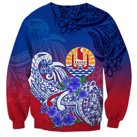 (Custom Personalised) Tahiti Sweatshirt Polynesian Floral Tribal LT9 - Polynesian Pride