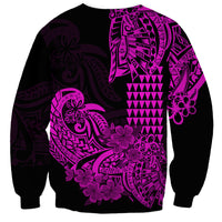 Hawaii Kakau Sweatshirt Polynesian Floral Tribal Purple Version LT9 - Polynesian Pride