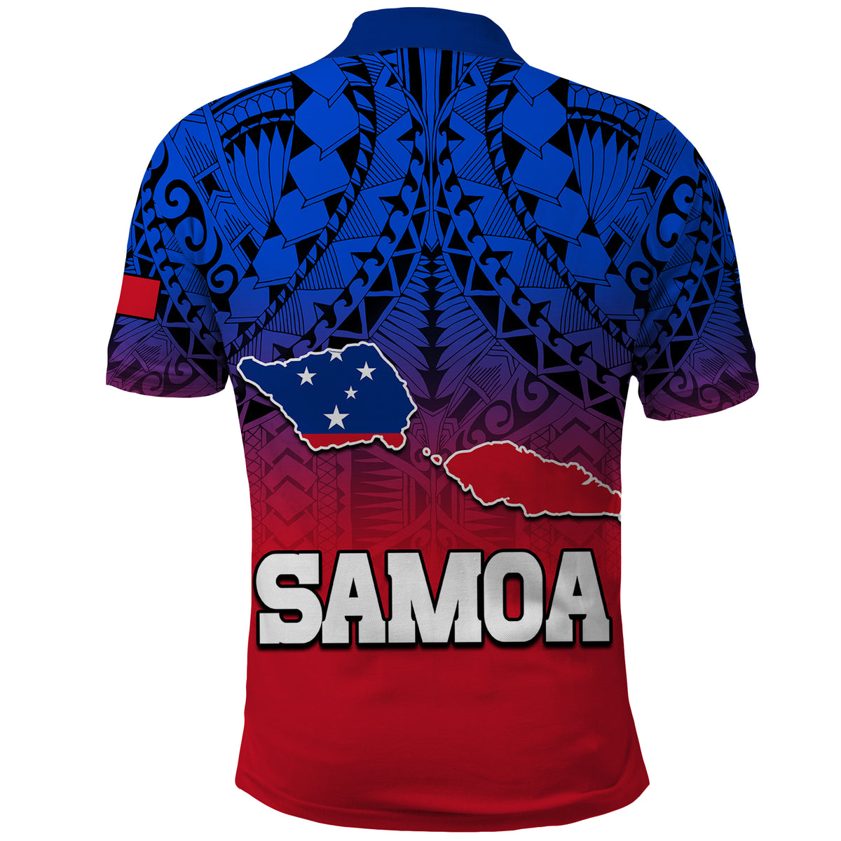 Polynesian Independent State of Samoa Gradient Polo Shirt LT9 - Polynesian Pride